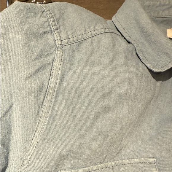 Outerknown Women’s Blue S.E.A Short sleeve Black button Utility Jumpsuit Small - Picture 12 of 13